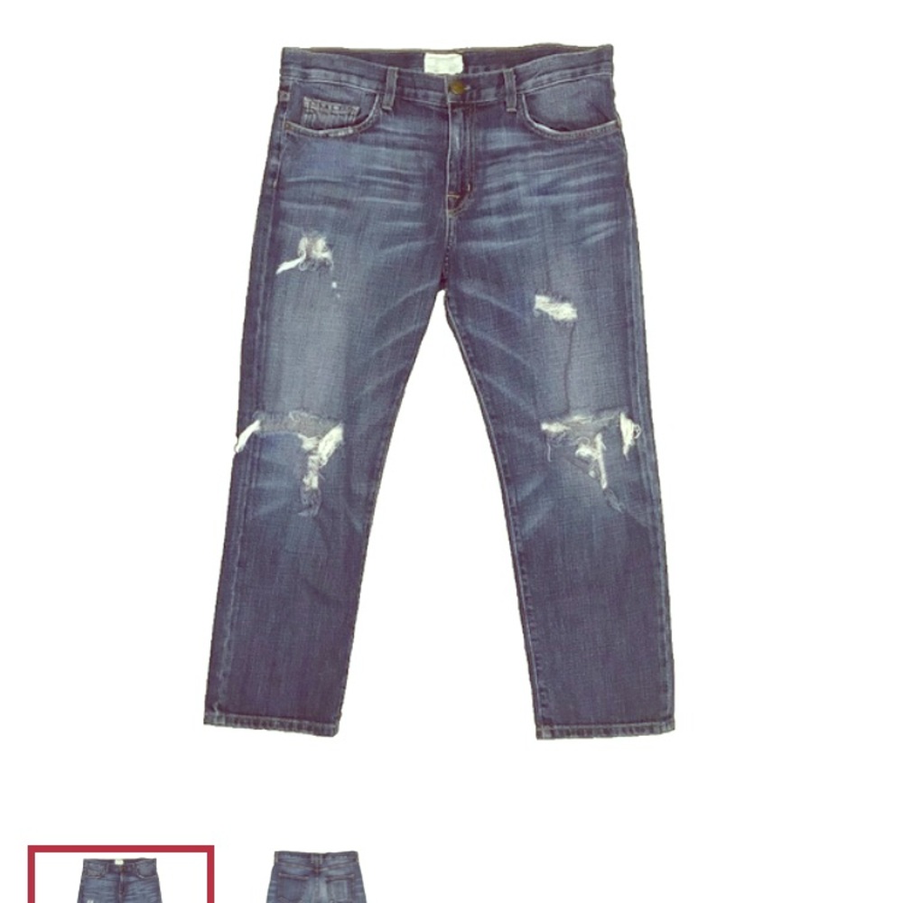 Current/Elliot cropped boyfriend jean